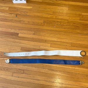 2 Vintage Belts 
Size M/L
One is Paolo Vico Leather